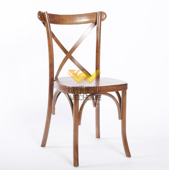 High quality hotsale oak wood cross back chair for event 